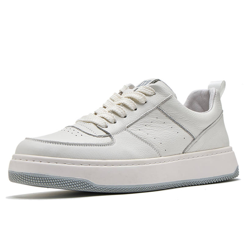 WH Abrasion Resistant Breathable Low top Skateboard Shoes Men's White