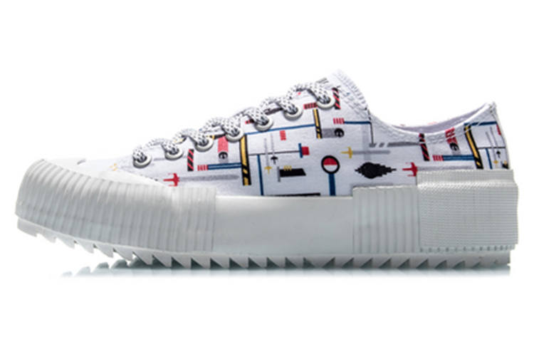 Li-Ning Li Ning Low top Skateboard Shoes Women's White