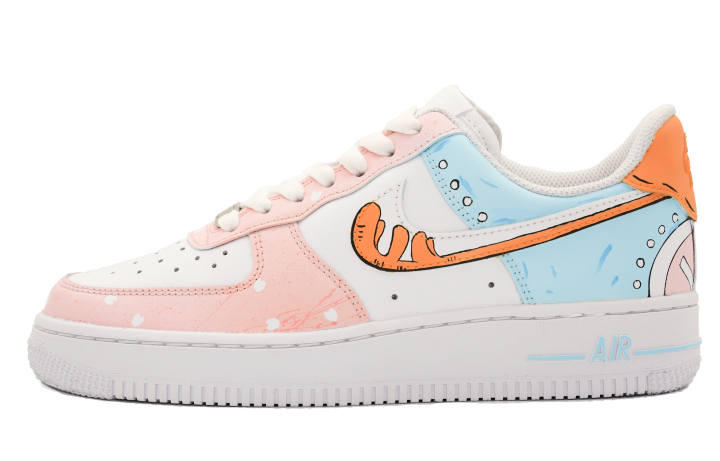 Nike Nike Air Force 1 Skateboard Shoes Women's Low Top White/Pink/Blue