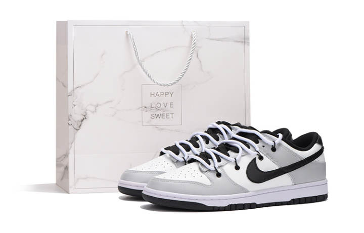 Nike Nike Dunk Slip Resistant Abrasion Resistant Low top Skateboard Shoes Women's Gray