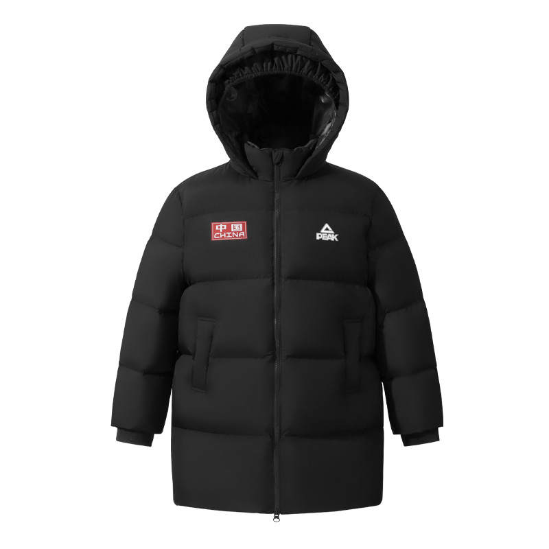 PEAK PEAK Kids Down Jackets Hooded Non Detachable Thickened Moderate