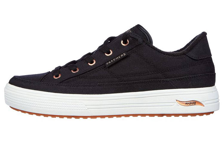 Skechers Arch Fit Skateboard Shoes Women's Low Top Black