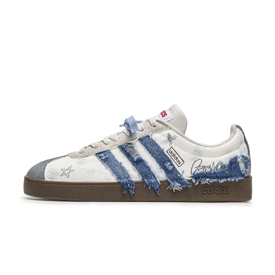 Adidas Adidas Wu Jie, Indigo Cushioning Low top Skateboard Shoes Unisex Blue Brown