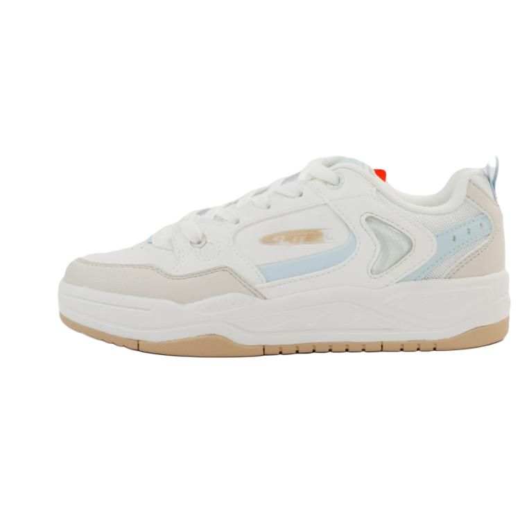 XTEP Cushioning Lightweight Low top Skateboard Shoes Women's White Gray Blue