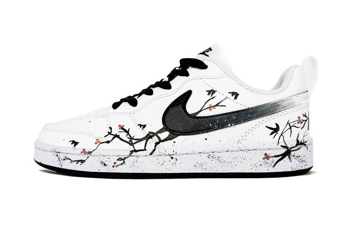 Nike Nike Court Borough Plum Blossom Slip Resistant Low top Skateboard Shoes Unisex