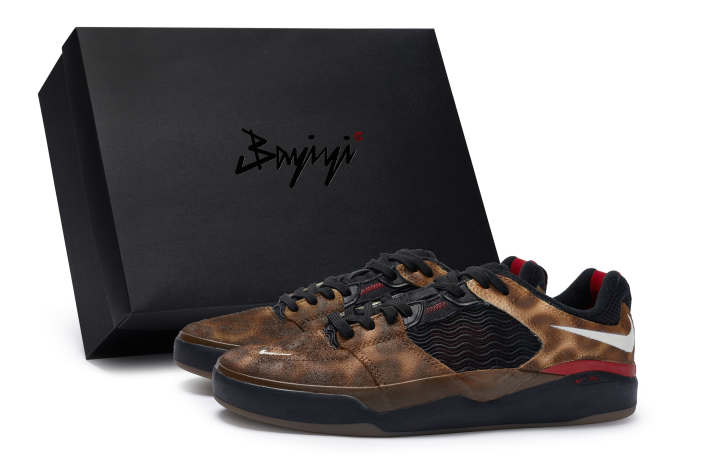 Nike Nike SB Ishod 811 Manufacturing, Vintage Leopard Print, Special Shoe Box Slip Resistant Low top Skateboard Shoes Unisex