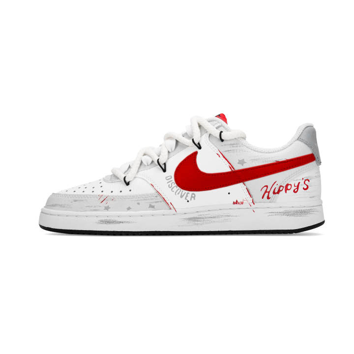 Nike Nike Court Vision 1 Lunar Post, Deeply In Love Breathable Low top Skateboard Shoes Men's Red