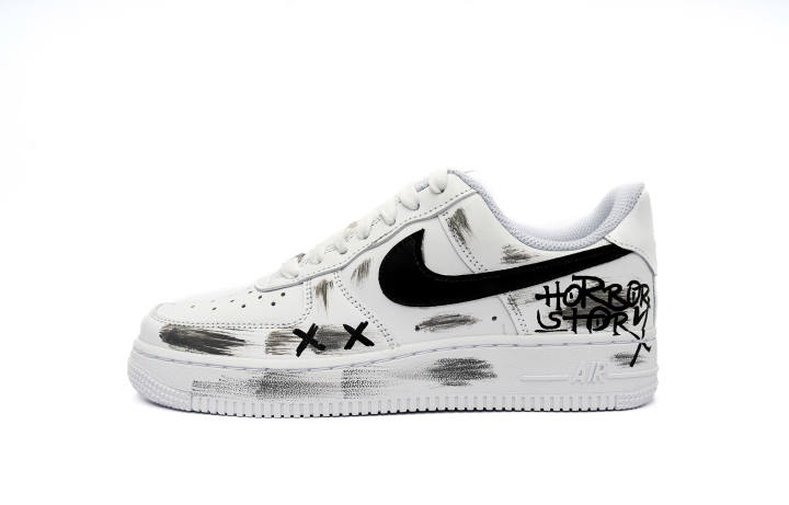 Nike Nike Air Force 1 Air Force 1 Abrasion Resistant Low top Skateboard Shoes Women's White