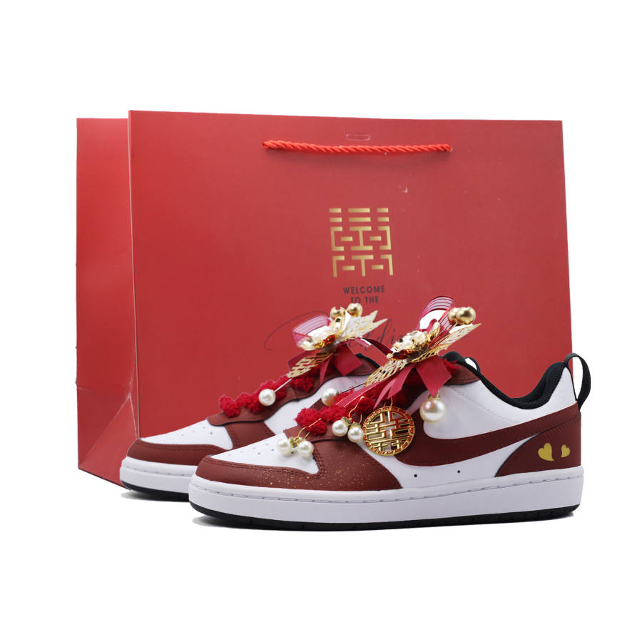 Nike Nike Court Borough Shopping Bag, Shared Joy Abrasion Resistant Low top Skateboard Shoes Women's Red