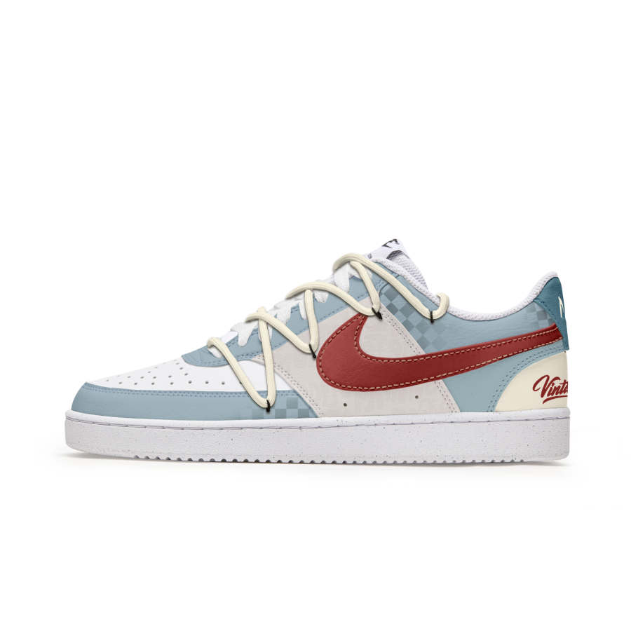 Nike Nike Court Vision 1 Freedom Panda, Speed Candy House Slip Resistant Abrasion Resistant Low top Skateboard Shoes Men's