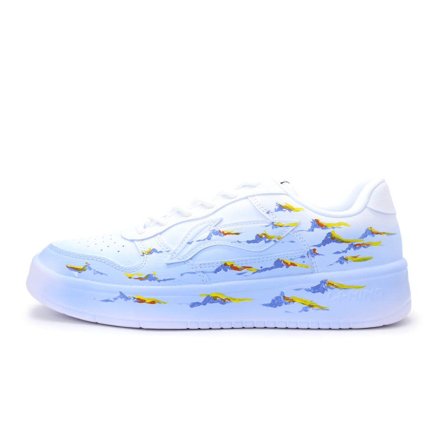Li-Ning Li Ning Floating Boat Abrasion Resistant Breathable Low top Skateboard Shoes Unisex Blue Yellow Red