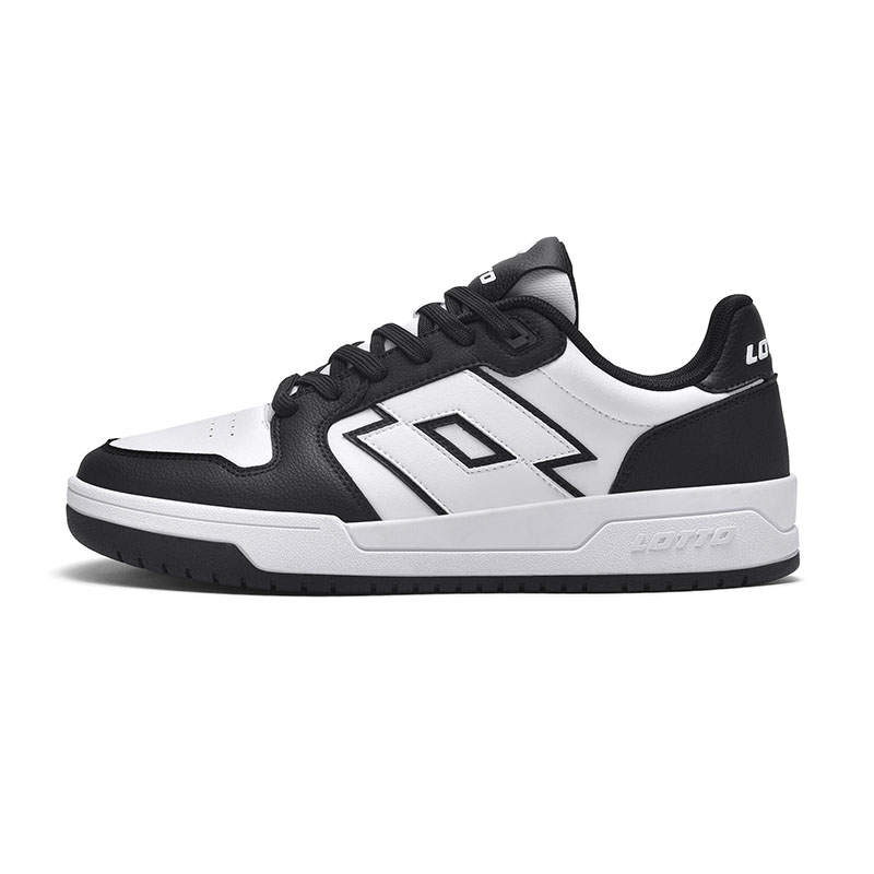 LOTTO Slip Resistant, Abrasion Resistant, Balanced, Lightweight Low top Skateboard Shoes Women's Black White