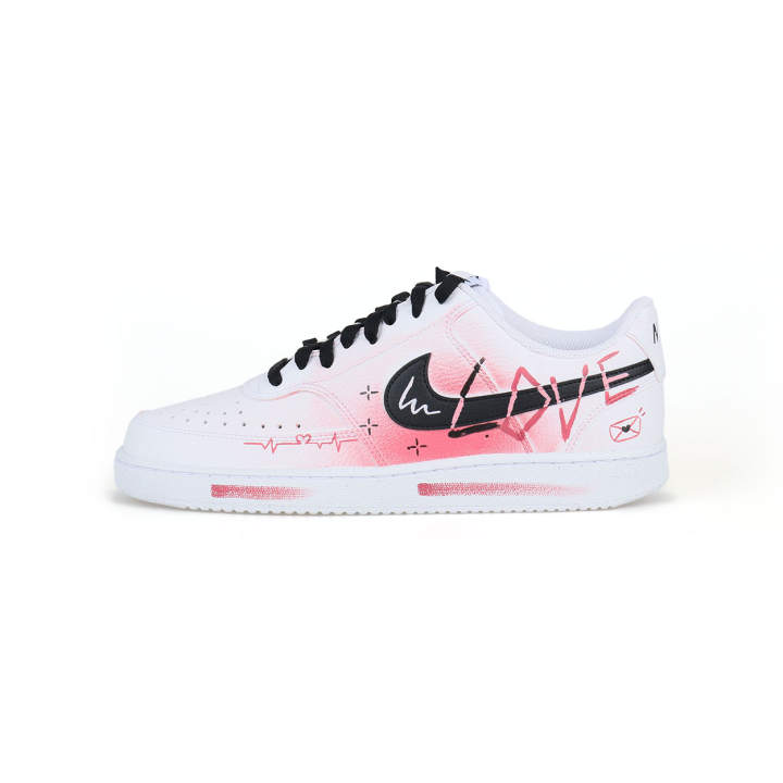 Nike Nike Court Vision 1 Low top Skateboard Shoes Men's Pink