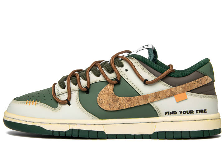 Nike Nike Dunk Jungle Beast Slip Resistant Abrasion Resistant Slip Resistant Abrasion Resistant Low top Skateboard Shoes