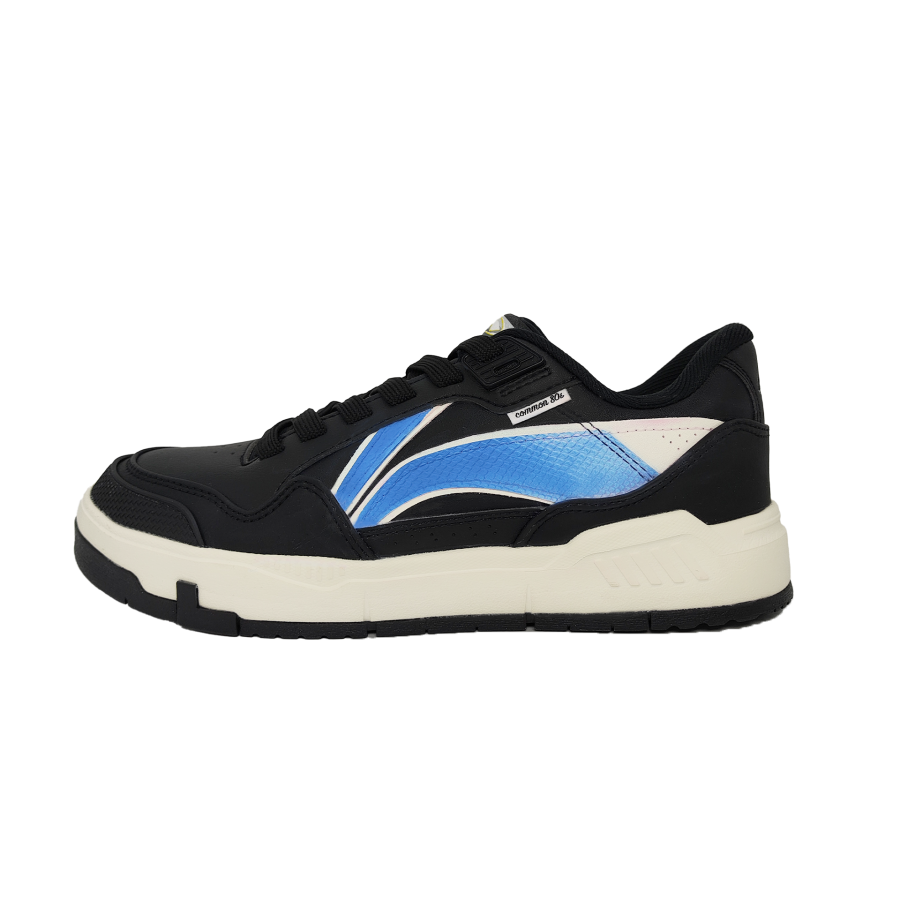 Li-Ning Li Ning Common 80s Slip Resistant, Lightweight, And Breathable Low top Skateboard Shoes Men's Black
