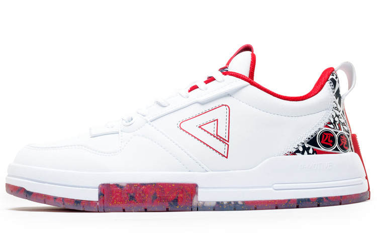 PEAK Textile, Synthetic Leather Cushioning Slip Resistant Cushioning Abrasion Resistant Low top Skateboard Shoes Unisex