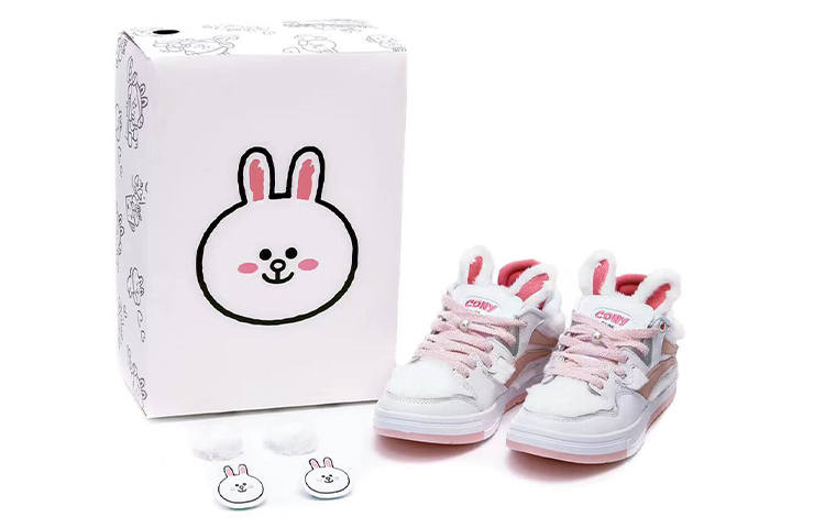 Li-Ning LINE FRIENDS x Li Ning Wave Pro Slip Resistant, Abrasion Resistant, Lightweight Low top Skateboard Shoes Women's