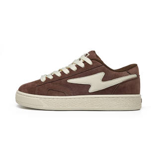 GZOZ Slip Resistant Cushioning Lightweight Low top Skateboard Shoes Unisex Chocolate Brown