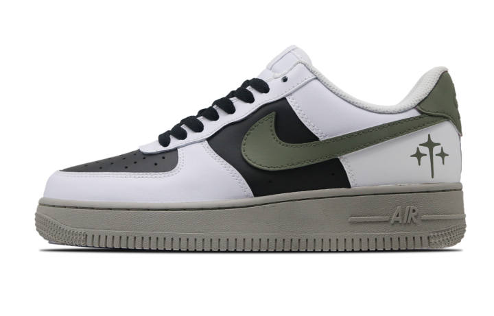Nike Nike Air Force 1 Faith Abrasion Resistant Low top Skateboard Shoes Women's White Green Black