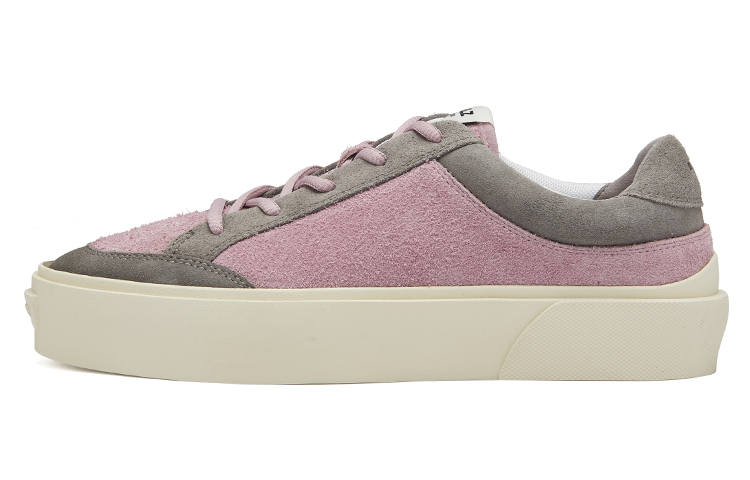 EQLZ EQUALIZER EQLZ EQUALIZER Fault Suede Abrasion Resistant Abrasion Resistant Low top Skateboard Shoes Unisex Pink Misprint