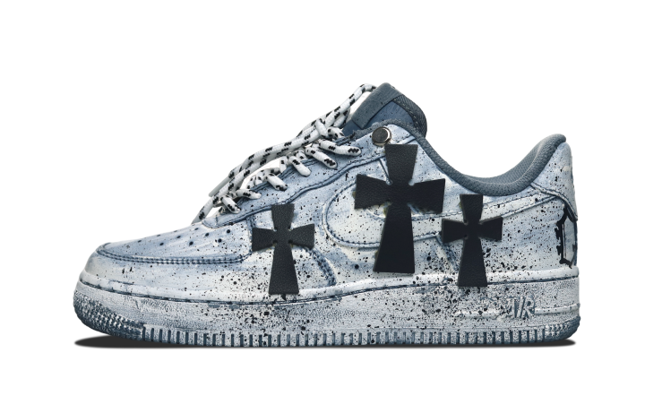 Nike Nike Air Force 1 Bells Low top Skateboard Shoes Unisex Black Gray