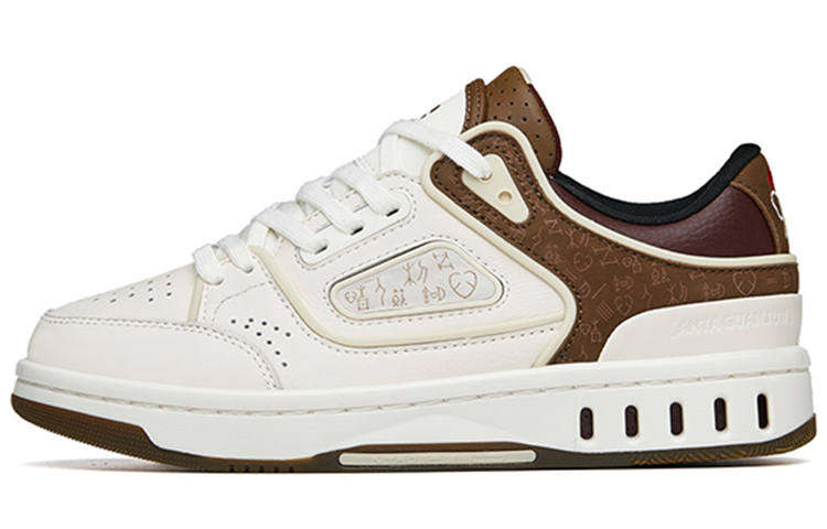 Anta Low top Skateboard Shoes Men's White Brown