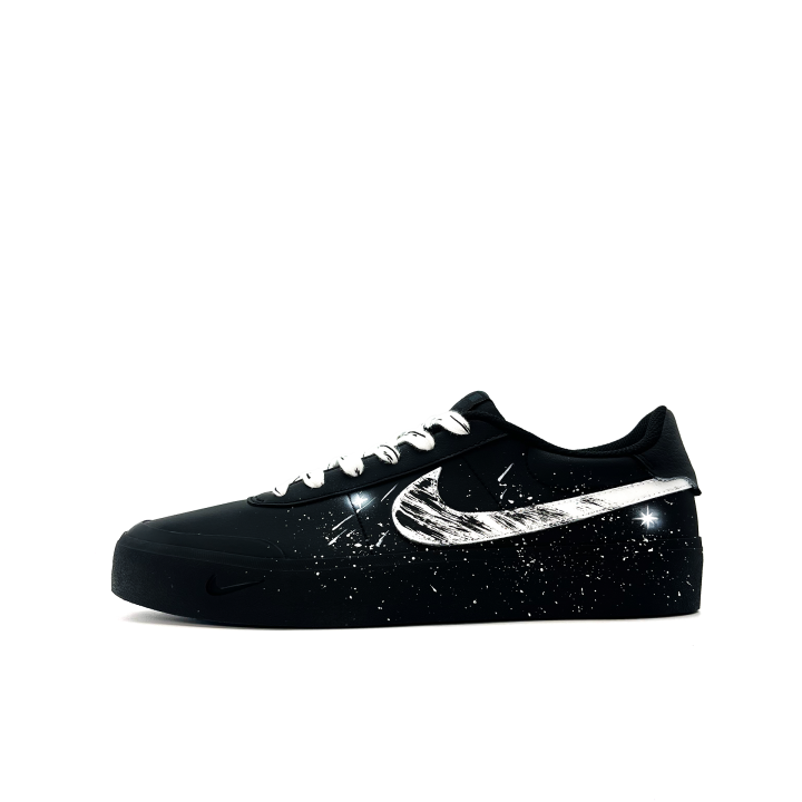 Nike Nike Court Shot Collection Starry Sky Slip Resistant Low top Skateboard Shoes Men's Black White
