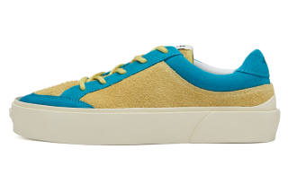 EQLZ EQUALIZER Fault 23 Lo Suede Abrasion Resistant Low top Skateboard Shoes Unisex Yellow Blue Misprint