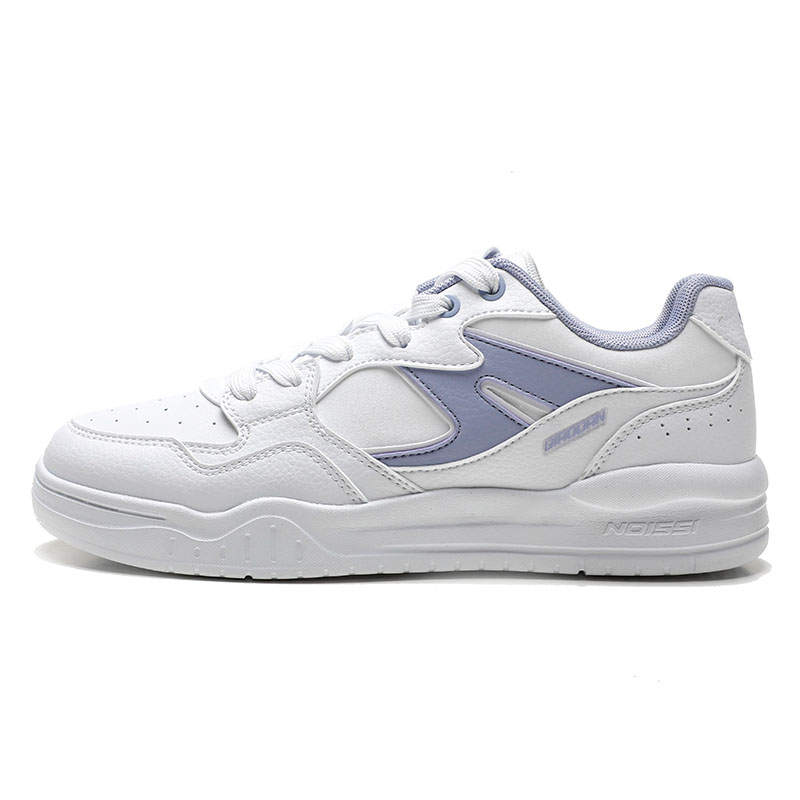 QIAODAN Slip Resistant Abrasion Resistant Low top Skateboard Shoes Women's White Purple