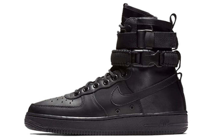 Nike Nike Air Force 1 Triple Black Leather Women's