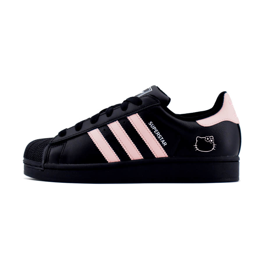 Adidas Originals Superstar 2 Macaron Low top Skateboard Shoes Unisex Black Pink