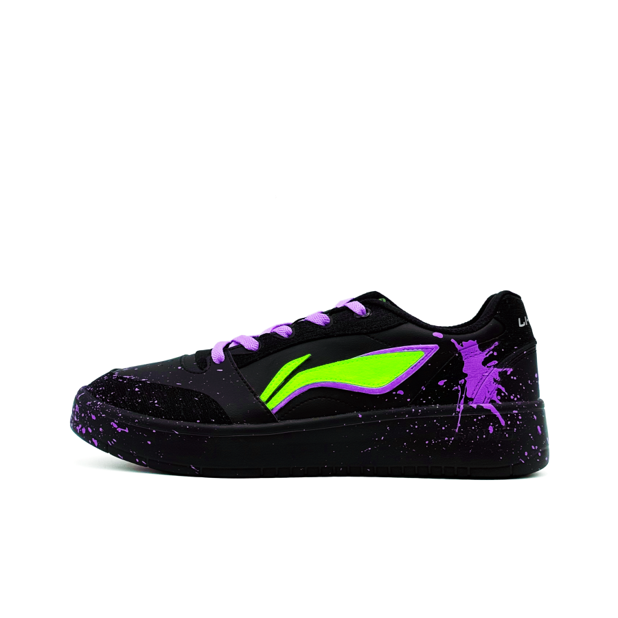 Li-Ning Li Ning Sycee V3 Slip Resistant Abrasion Resistant Low top Skateboard Shoes Men's Purple Green