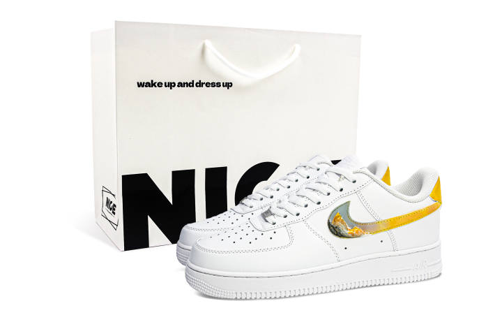 Nike Nike Air Force 1 Abrasion Resistant Abrasion Resistant Low top Skateboard Shoes Unisex White