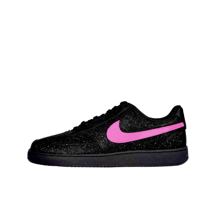 Nike Nike Court Vision Lightweight Anti Slip Low top Skateboard Shoes Unisex Black Pink Diamond