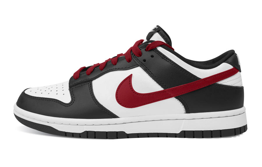 Nike Nike Dunk Slip Resistant Abrasion Resistant Low top Skateboard Shoes Unisex Black White Red
