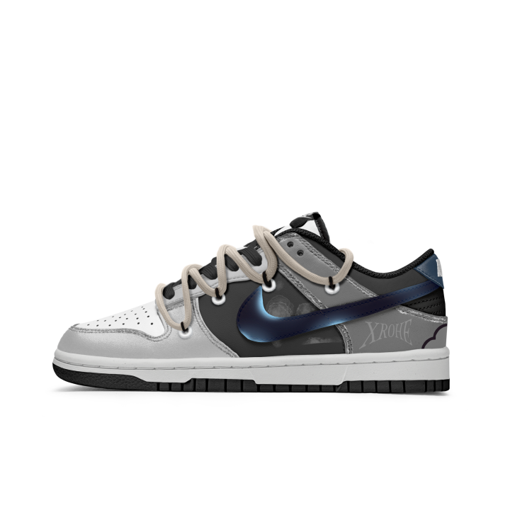 Nike Nike Dunk Slip Resistant Abrasion Resistant Low top Skateboard Shoes Unisex Black Gray