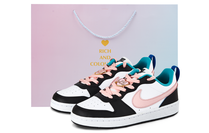 Nike Nike Court Borough Low top Skateboard Shoes Women's Black Pink