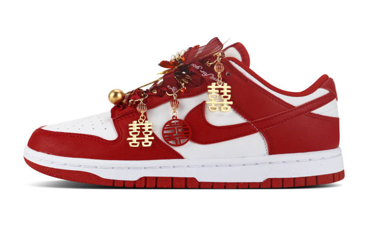 Nike Nike Dunk Slip Resistant, Abrasion Resistant, Lightweight Low top Skateboard Shoes Unisex Red