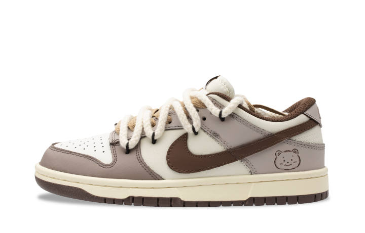Nike Nike Dunk Bear Doo Abrasion Resistant Low top Skateboard Shoes Women's Brown