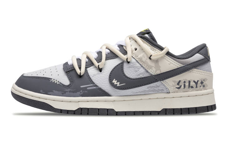 Nike Nike Dunk Slip Resistant And Breathable Slip Resistant And Breathable Low top Skateboard Shoes Men's Beige Gray