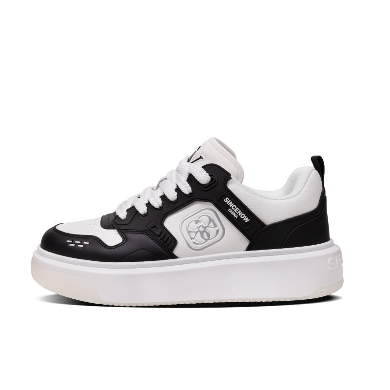 SINCENOW Slip Resistant Cushioning Impact Resistance Abrasion Resistant Low top Trendy Casual Shoes Men's Black