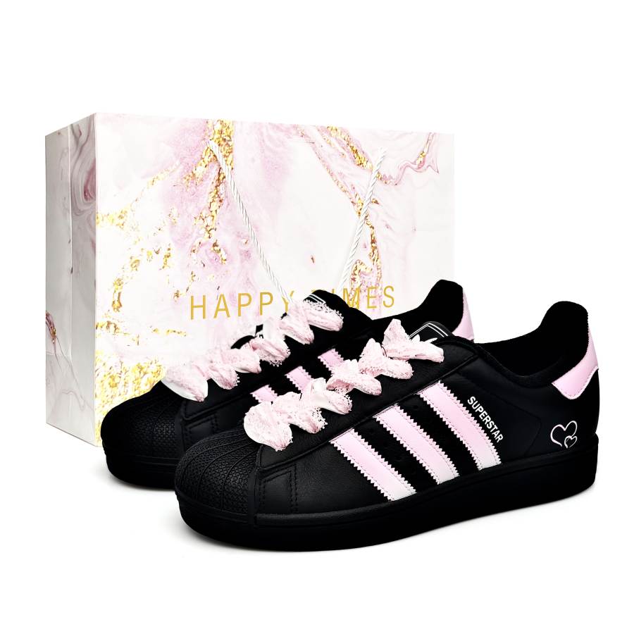Adidas Originals Superstar 2 Special Shopping Bag Leather Lightweight Breathable Low top Skateboard Shoes Unisex