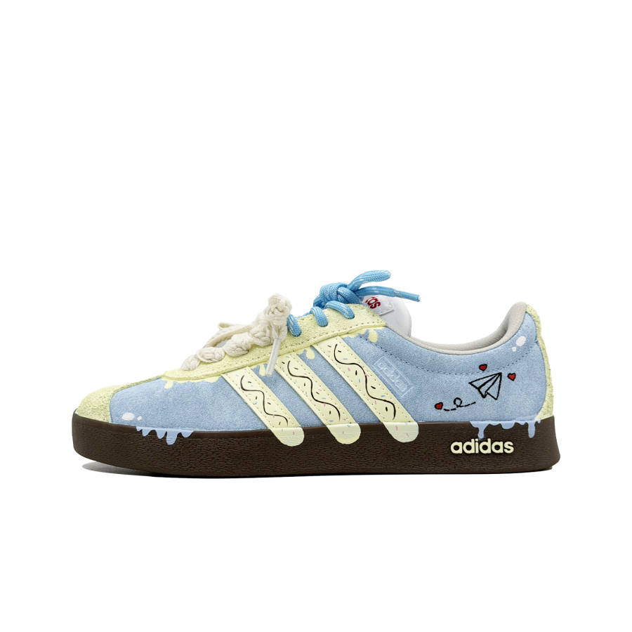 Adidas Adidas VL COURT 2.0 Maris Sal Caramel Cushioning Abrasion Resistant Cushioning, Wear Resistant Low top Skateboard Shoes