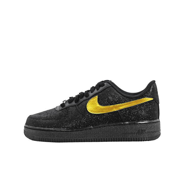 Nike Nike Air Force 1 Baby's Breath Low top Skateboard Shoes Unisex Black Gold