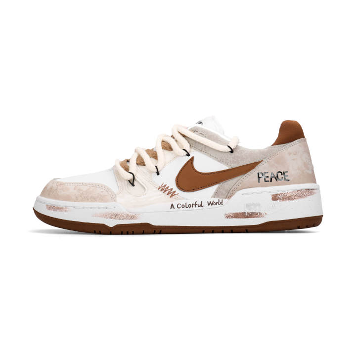 Nike Nike Full Force Abrasion Resistant Lightweight Wear resistant And Lightweight Low top Skateboard Shoes Men's