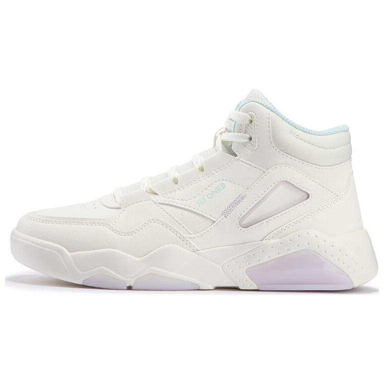 361° Wear resistant And Lightweight High top Skateboard Shoes Women's White Purple