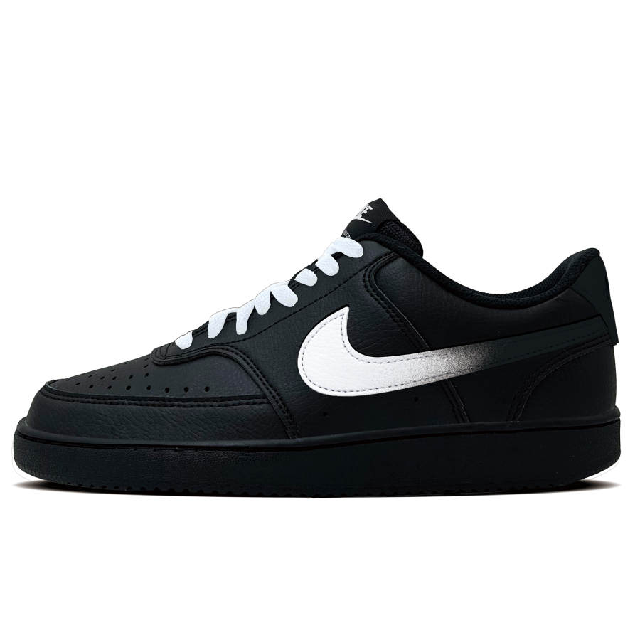 Nike Nike Court Vision 1 Trendy White Miracle Synthetic Leather Abrasion Resistant Abrasion Resistant Low top