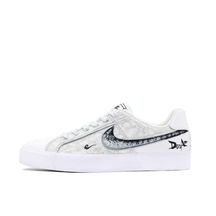 Nike Nike Court Royale Slip Resistant Cushioning Low top Skateboard Shoes Unisex Light Gray