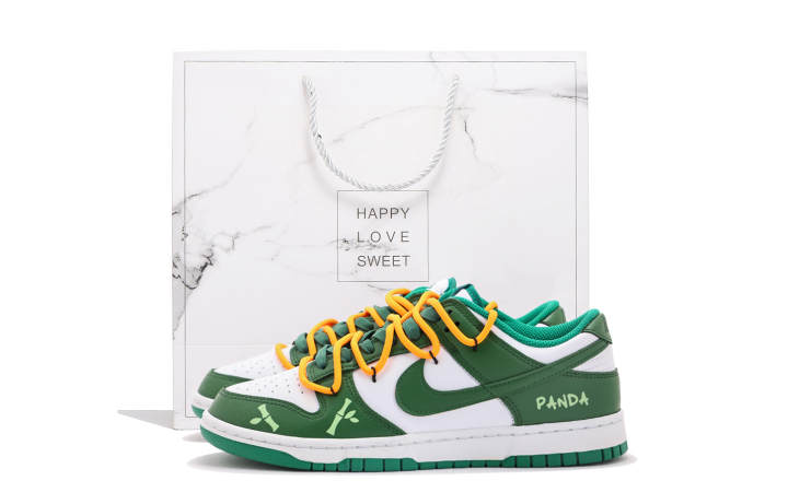 Nike Nike Dunk Coverage Abrasion Resistant Coverage Abrasion Resistant Low top Skateboard Shoes Men's White Green