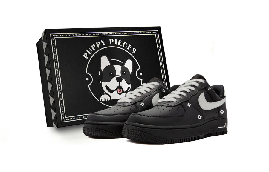Nike Nike Air Force 1 Berry Heart Haze, Special Shoe Box Slip Resistant Low top Skateboard Shoes Women's Black Gray